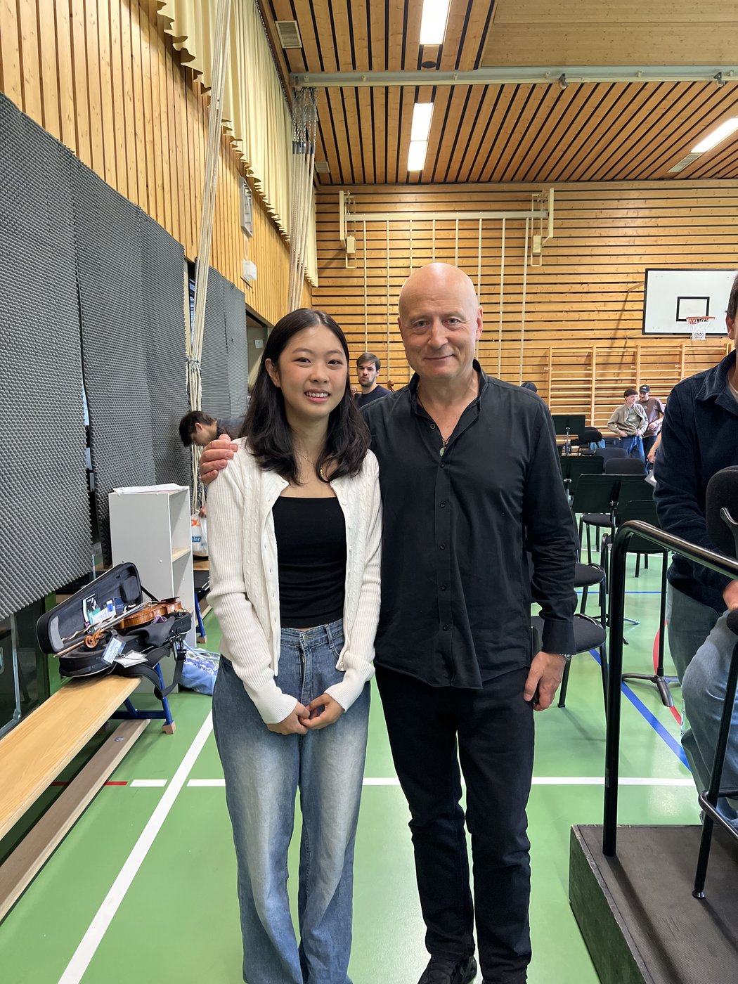 Irene Lee with Paavo Järvi